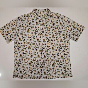 NWOT Island Republic Tropical‎ Hawaiian Men's Pineapple Aloha Palm Tree Size XXL